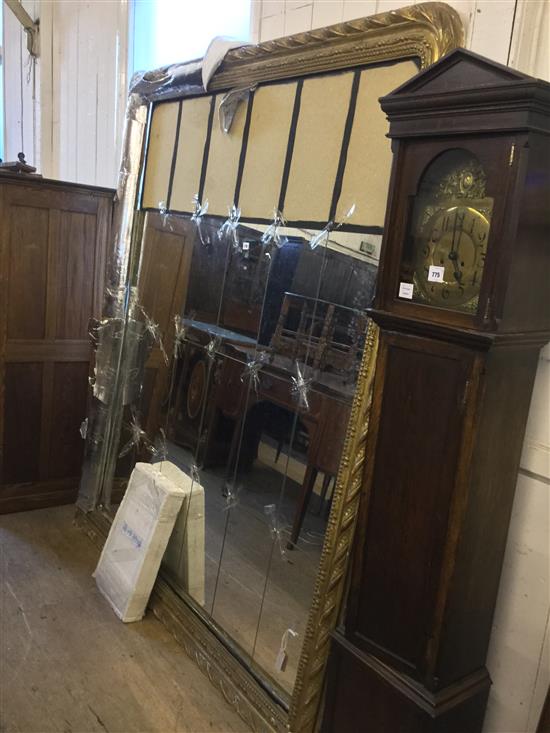 Large gilt framed wall mirror